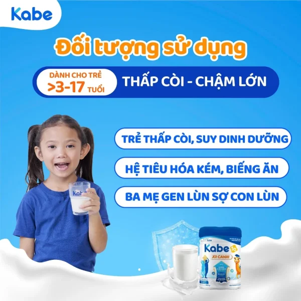 Sữa Bột Kabe 1a X3 Canxi Bổ Sung Canxi Giúp Trẻ Tăng Chiều Cao, Lon 800 gam - Hình ảnh 5